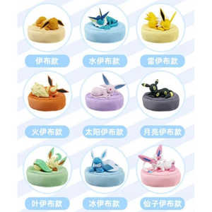 Peluche Holly Box Sleeping Eevee Evolutions pour boîte mystère, lot complet de 9 boîtes, pour les 7-12 ans, produit phare du Japon - Product Image 2