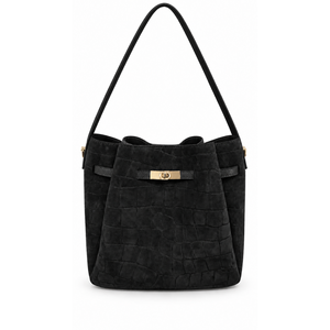 Bolso de mano suave en piel de ante estampada auténtica - Hecho en Italia - Art. 26151 - Product Image 5