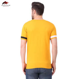 2025 nueva llegada de camisetas Ringer de verano para hombres ropa informal transpirable de secado rápido de talla grande venta en línea hecha de poliéster/algodón - Product Image 2