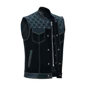 OEM personnalisé dernière vente chaude gilet en cuir véritable sans manches respirant et imperméable à l'eau à prix de gros en gros - Product Image 1
