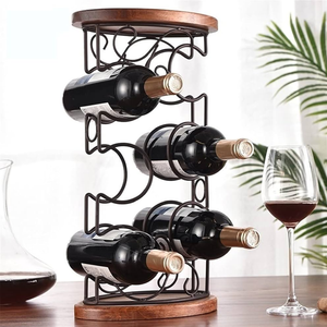 Porte-vin en acier inoxydable de grande taille, écologique, spacieux, durable, pouvant contenir plusieurs bouteilles de vin - Product Image 1