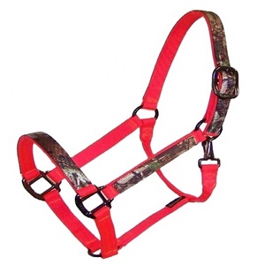 สายจูงม้าไนลอนบุขน พร้อมหัวเข็มขัดทองเหลือง อุปกรณ์ขี่ม้า - Product Image 2