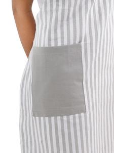 100% Cotton Yarn-Dyed Bib <b>Apron</b> Grey Waist Bib Food Cooking Salon Barber Garden BBQ PE LDPE PU PVC <b>Denim</b> Fabric Polyester - Product Image 5