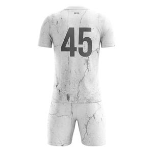 Uniforme de Fútbol Personalizado 100% Poliéster Sublimado, Conjunto de Camiseta de Manga Larga y Pantalones Cortos, Transpirable, con Nombre del Equipo, Antibacteriano - Product Image 2