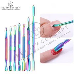 เครื่องมือทำเล็บเหล็กสองหัวสำหรับทำเล็บที่เป็นมิตรกับสิ่งแวดล้อมเครื่องมือทำเล็บสำหรับใช้ในบ้านและแนวคิดด้านความงามลบผิวที่ตายแล้ว - Product Image 3