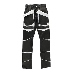 Nouveau design, pantalon en cuir pour homme, grande taille, style streetwear, personnalisable, respirant, imperméable, écologique, haute qualité - Product Image 1