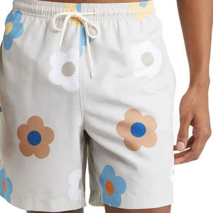 Shorts de bain décontractés pour hommes Spandex/Polyester Uni Taille mi-haute Service OEM Haute qualité Nouveau design Séchage rapide - Product Image 1