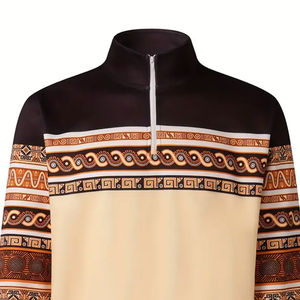 <b>Men's</b> High Quality Winter <b>Half</b> <b>Zip</b> <b>Sweatshirts</b> Long Sleeves Street Wear Custom Design OEM Service 100% Cotton Eco-Friendly - Product Image 5