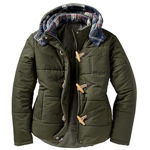 Chaqueta Corta de Invierno para Mujer de Alta Calidad, Chaqueta Acolchada de Lona, Color Personalizado, Relleno de Algodón Teñido, Ecológica y Transpirable - Product Image 1