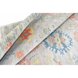 Meilleurs tapis Oushak modernes faits à la main en laine, motif floral, pour la décoration intérieure indienne, lavables, antimicrobiens, adaptés aux animaux domestiques, antidérapants, taille moyenne - Product Image 4