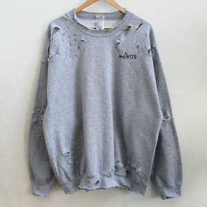 Classique hommes en détresse sweat confortable pull Style Vintage Streetwear tenue quotidienne - Product Image 1