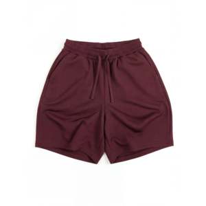 Pantalones Cortos Deportivos Z24 en Color Granate, 530GSM, Forro Polar Orgánico, Transpirables - Product Image 1
