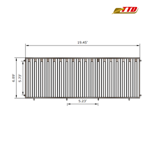 Cercado de acero moderno con acabados decorativos para límites elegantes y seguros Hecho en Vietnam desde Vietnam - Product Image 6