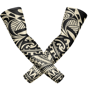 Hot Bán Tập Luyện Câu Cá Đi Xe Đạp Thể Thao Hình Xăm Cánh Tay Tay Tay Áo Không Có Ngón Tay Cái Bán Buôn Chất Lượng Cao Nén Vớ Tay Cho Nam Giới Phụ Nữ - Product Image 2