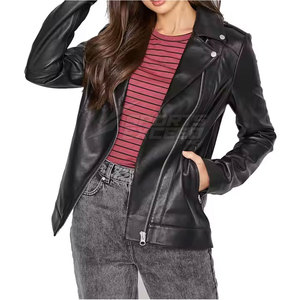 Dernier style de vestes en cuir pour femmes fabriquées au Pakistan Prix de gros Bas quantité minimale de commande Vestes en cuir pour femmes - Product Image 1