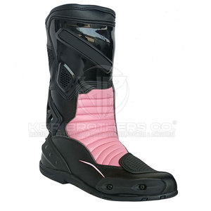 Chaussures de moto pour hommes avec rembourrage latéral et semelle intérieure respirante pour les longs trajets Design ergonomique Chaussures de moto pour hommes - Product Image 3