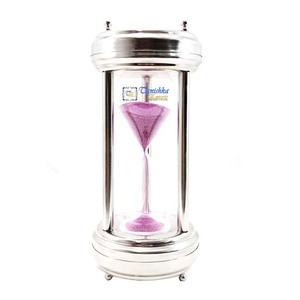 Sablier de sable rose en laiton massif nautique poli en laiton à collectionner sablier accessoire de décoration vintage pour la maison et le bureau - Product Image 1