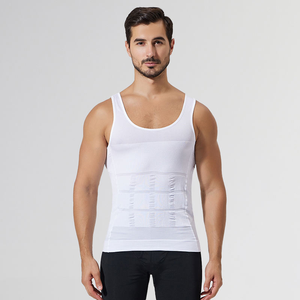 Débardeur Corset Slim hommes taille haute corps Shaper sans manches gilet ventre ventre contrôle Fit Shaperwear - Product Image 3