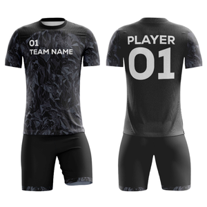 เสื้อฟุตบอลพิมพ์ลายตามสั่ง ชื่อทีม ชื่อผู้เล่น และหมายเลข ชุดฝึกซ้อมฟุตบอลแบบส่วนตัว เสื้อซ้อม - Product Image 1