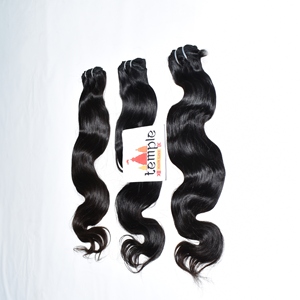 Pas cher 100 cheveux humains Extension de faisceau de cheveux brut indien Remy naturel vendeur DHL Top Style vague couleur Double extensions de cheveux humains - Product Image 5