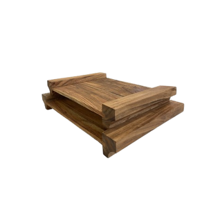Plateau de service en bois de manguier avec bol Planches de charcuterie pour plat de nourriture de fête Plateaux rectangulaires en bois d'acacia Décoration intérieure Planche à fromage - Product Image 3