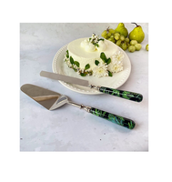 Serveur de gâteau en acier inoxydable de haute qualité avec manche en bois pour la maison hôtels vaisselle ustensiles serveur ensemble top vente