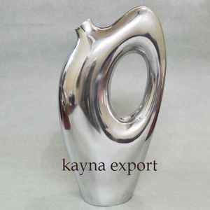 Jarrón de Flores de Aluminio Hecho a Mano, Estilo Art Deco Clásico, Pulido, Brillante, de Lujo, Hecho a Medida, Acabado Único, Día del Padre, Precios al por Mayor - Product Image 6