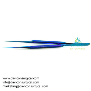 Fórceps de microatado de titanio personalizados, puntas de diamante con polvo - Product Image 3