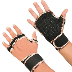 Guantes de Fitness Profesionales Antideslizantes de Neopreno Color Negro para Crossfit, Culturismo, Levantamiento de Pesas y Entrenamientos de Fuerza - Product Image 1