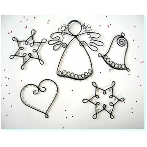 Juego de 2 Adornos Navideños Modernos de Hierro Forjado Hechos a Mano con Diseño Personalizado para Decoración Navideña del Hogar - Product Image 4