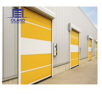 Porte rapide enroulable industrielle en tissu PVC coupe-vent pour usine alimentaire