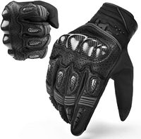 Guantes de Motociclismo Kawasaki Ninja de Cuero Transpirables para Invierno, Dedos Completos, Unisex
