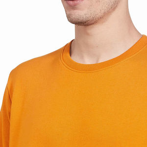 Sudaderas de hombre de Color naranja de la mejor calidad, jersey con cuello redondo, sudaderas de invierno hechas de lana ajustadas para adultos - Product Image 3