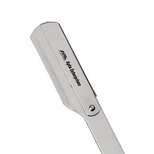 Barbers Silver Pliant Rasoir Léger 65g Coupe Gorge Rasoir Droit avec Manche En Métal Salon Coupe De Cheveux Rasage - Product Image 5