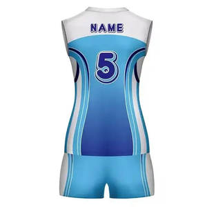 Ensemble de maillots de volley-ball pour hommes en tissu 100% coton de haute qualité 220g, couleur personnalisée, design unique, maillot d'équipe sportive premium - Product Image 3