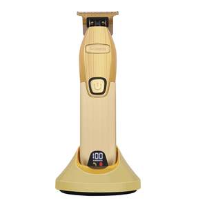 Kit Profesional de Peluquería con Pantalla LED, Recortadora con Cuchilla en T y 6 Peines Guía de Acero Inoxidable para Barberos, Recorte de Barba - Product Image 1