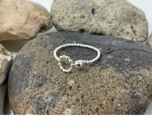 Adjustable Boho Twist Rope Bead <b>Ring</b> for Women and <b>Girls</b> Dainty Open Band Handmade Fashion Jewelry for Daily Wear - Product Image 4