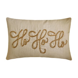 Christmas Decor Throw Pillow With HO HO Design Pillow Cover <b>Rectangular</b> Shaped for Living Room <b>Cushion</b> at Discount Rate - Product Image 4