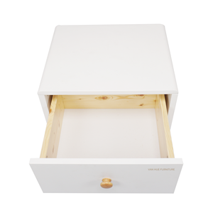 โต๊ะข้างเตียง1ลิ้นชักสีขาวสไตล์โมเดิร์นโต๊ะข้างเตียงโต๊ะข้างเตียงโต๊ะกลางคืน - Product Image 4