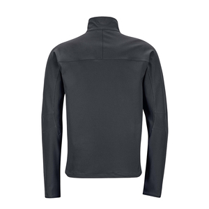Veste softshell à fermeture éclair de couleur unie pour l'hiver Conception personnalisée pour l'hiver Vêtements de travail doublés de polaire Veste softshell à fermeture éclair - Product Image 4