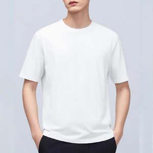Custom Pure Cotton Short Sleeved T-shirt Men's Round Neck Top Clothes All Cotton Half Sleeved T-shirt for men - Product Image 2