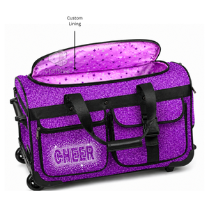 Bolsa de Deporte Personalizada con Lentejuelas de PU para Animadoras, Bolsa de Viaje para Competencia de Equipo con Compartimento para Ropa, Bolsa de Fin de Semana para Prácticas Deportivas - Product Image 2