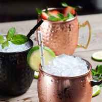 Mug Moscow Mule classique le plus vendu, 450 ml, en acier inoxydable, verre à boisson de style ancien