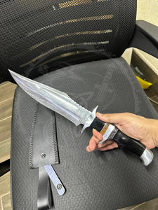 Cuchillo Bowie Multifuncional para Caza y Camping, Hecho a Mano con Mango de Cuerno de Búfalo y Hoja de Acero Inoxidable, Cuchillo para Exteriores - Product Image 2