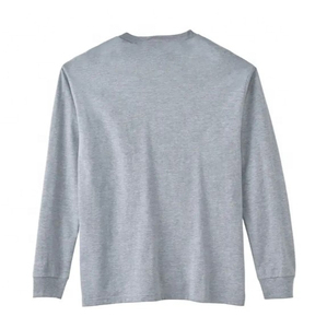 Camiseta de manga larga lavada 220 Gsm ropa de calle de algodón cuello redondo de gran tamaño con patrón diseño de impresión de estilo informal - Product Image 2