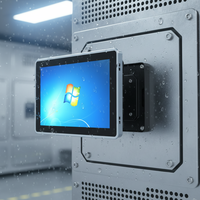 Panel PC Industrial con Pantalla Táctil Multitáctil Resistiva Capacitiva Integrada, Montado en VESA, Impermeable IP65