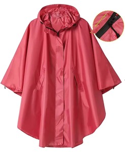 เสื้อโค้ทกันฝนสำหรับผู้หญิง, เสื้อโค้ทกันน้ำสีชมพูขนาด2025ฤดูฝน - Product Image 6