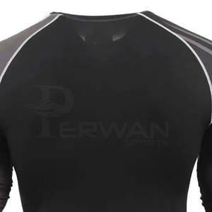 Conception personnalisée de votre propre Rush Guard à manches longues respirant Rash Guard meilleure qualité plaine hommes Rash Guard - Product Image 6