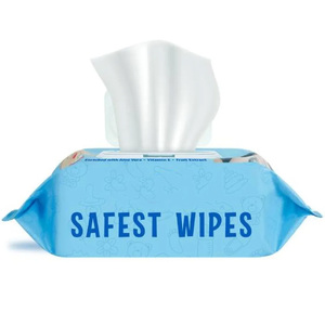 Lingettes pour bébé <span class=keywords><strong>bio</strong></span> à étiquette privée personnalisée, lingettes humides douces et naturelles pour un usage domestique, lingettes nettoyantes non tissées biodégradables - Product Image 2