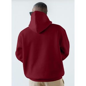 Nouveau meilleur sweat à capuche pour homme, logo de marque personnalisé, hiver, uni, teinture unie, 100% coton polaire, imperméable, écologique - Product Image 5